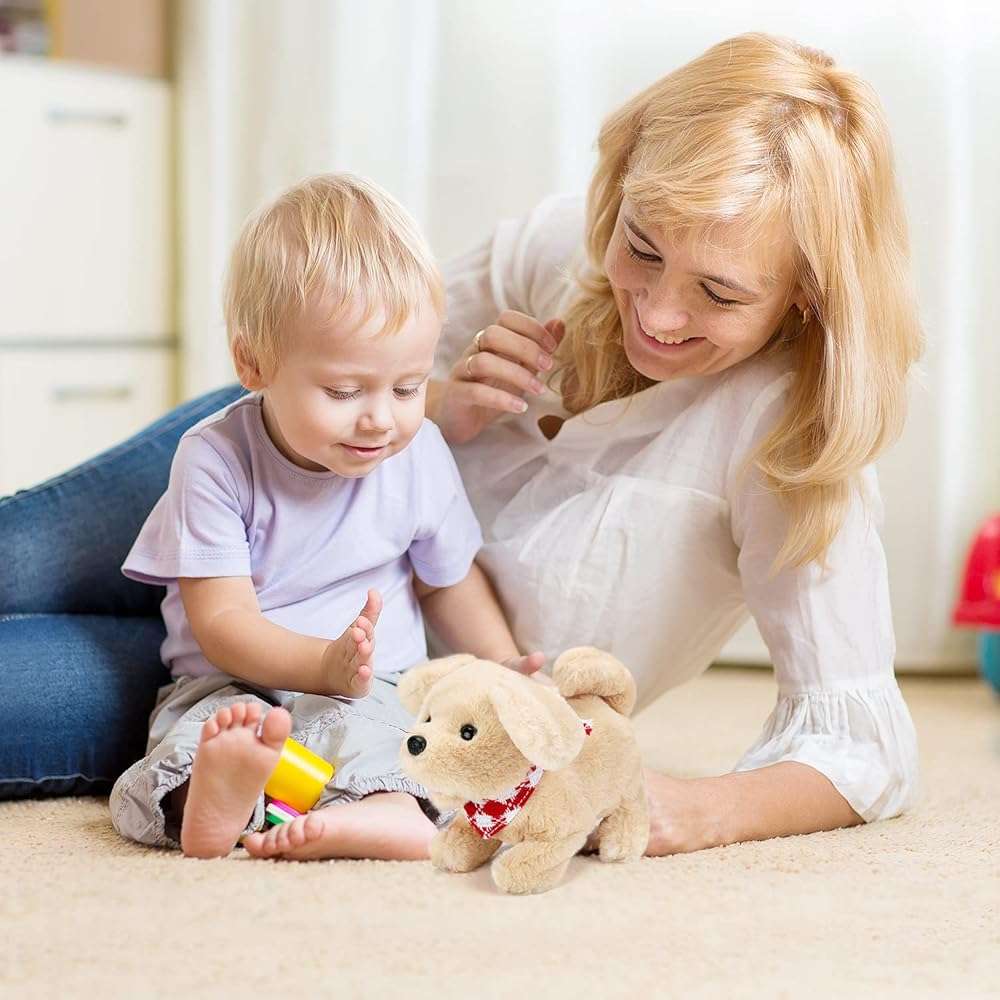 Sotodik Electric Plush Toys Corgi Puppy Interactive Pet Dog-Walking,Barking,Tail Wagging - Image 2