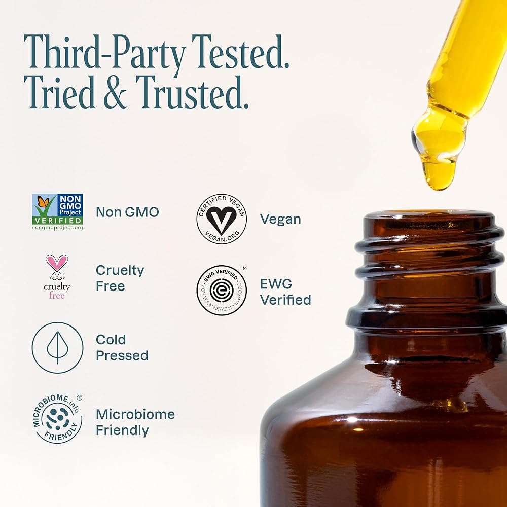 Cliganic Non-GMO Jojoba Oil Bulk 32oz, 100% Pure - Natural Cold Pressed Unrefined Hexane Free Oil for Hair & Face - Image 4