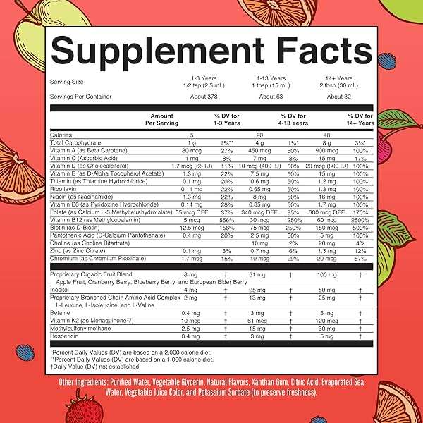 MARYRUTH'S Liquid Morning Multivitamin (Fruit Punch) & Liquid Nighttime Multimineral (Cranberry) | Clean Label Project Verified® | Vegan Vitamins for Energy, Bedtime, & Overall Health - Image 2