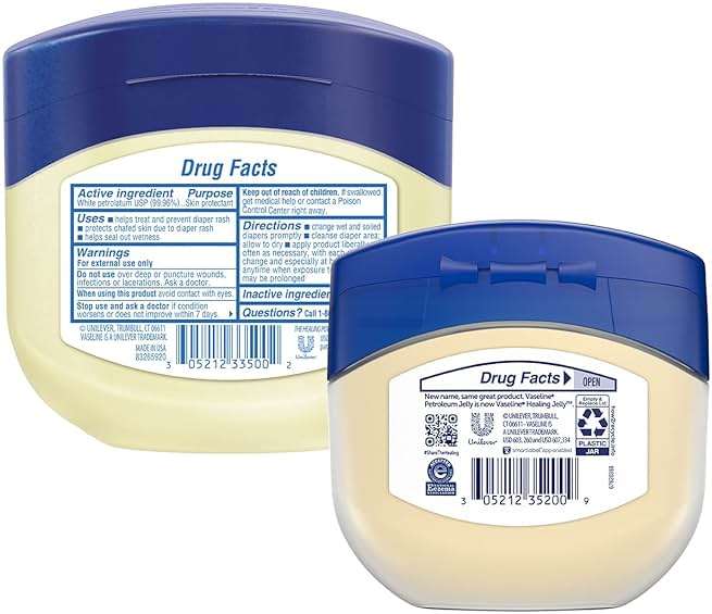 Vaseline Original Healing Jelly, 2-Size Variety Bundle – #1 Dermatologist Recommended Skin Protectant, Healing Ointment for Beauty & Personal Care - Image 2