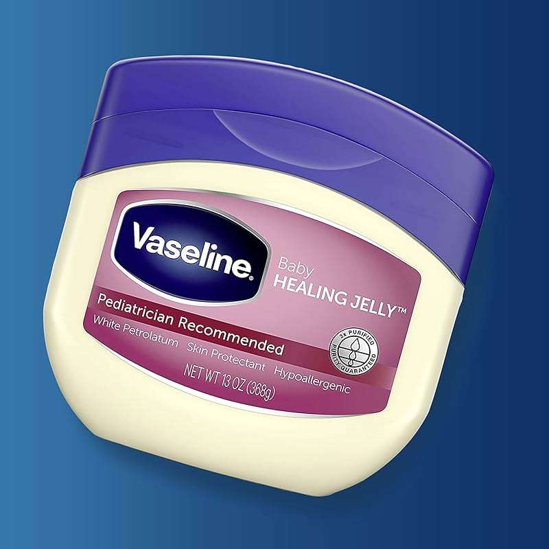 Vaseline Healing Jelly Baby, 2-Pack – Hypoallergenic Moisturizer for Baby Care, Diaper Rash, Sensitive and Dry Skin, Baby Powder Scent, 13 Oz Ea - Image 2