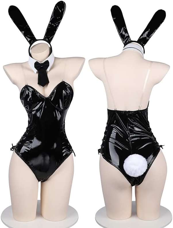 JasmyGirls Sexy Bunny Cosplay Lingerie for Women Halloween Role Playing Costumes Kawaii Femboy Clothes Anime Maid Outfit Goth Bodysuit - Image 2