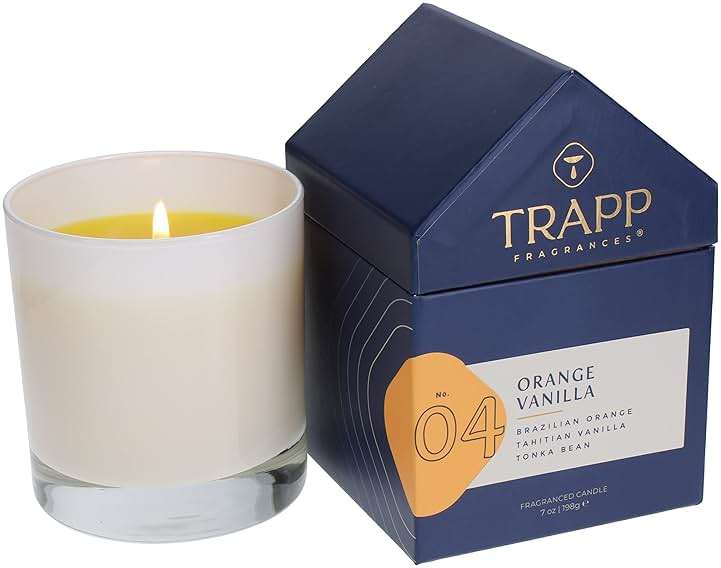 Trapp - No. 4 Orange Vanilla - 7 oz. House Box Candle - Aromatic Home Fragrance with Fruity Scent of Brazilian Orange, Tahitian Vanilla, & Tonka Bean Notes - Petrolatum Wax - Image 2
