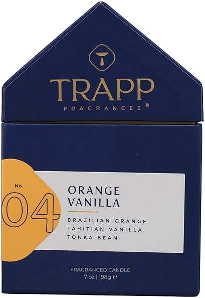 Trapp - No. 4 Orange Vanilla - 7 oz. House Box Candle - Aromatic Home Fragrance with Fruity Scent of Brazilian Orange, Tahitian Vanilla, & Tonka Bean Notes - Petrolatum Wax - Image 3
