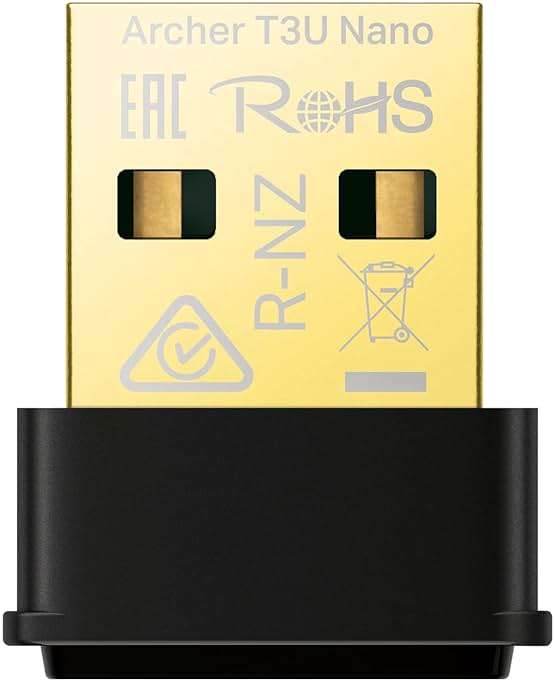 TP-Link Nano USB WiFi Adapter for PC(Archer T3U Nano)-AC1300 2.4G/5G Dual-Band Wireless Network Transceiver Adapter for Desktop PC, Travel Size, Supports Windows 11,10, 8.1, 8, 7 / up to Mac OS 10.15 - Image 1