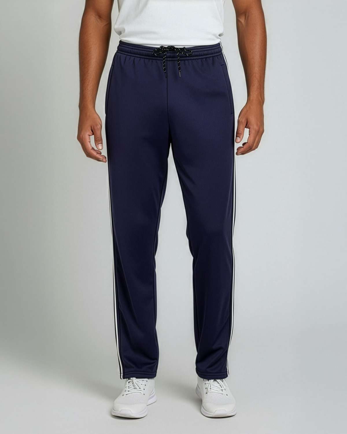 Real Essentials 3 Pack: Men's Mesh Open Bottom Sweatpants Gym Active Athletic Workout Casual Pants with Pockets (Big & Tall) - Image 2