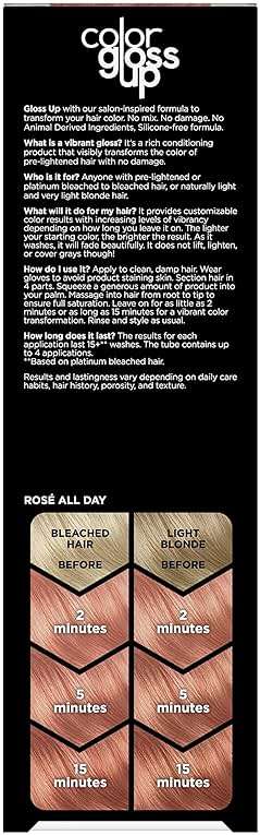 Clairol Color Gloss Up Temporary Hair Dye, Pretty In Hot Pink Hair Color, Pack of 1 - Image 2