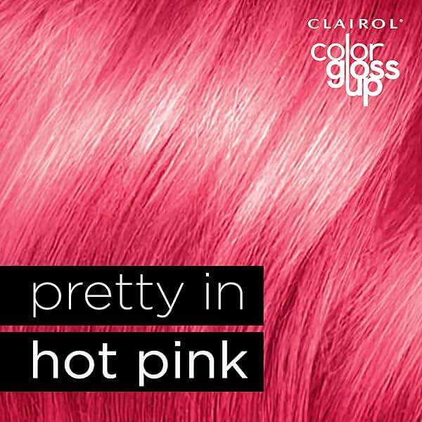 Clairol Color Gloss Up Temporary Hair Dye, Pretty In Hot Pink Hair Color, Pack of 1 - Image 7