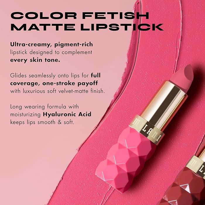 Milani Color Fetish Matte Lipstick, Hydrating Velvet Finish, Full Coverage Long Lasting, Moisturizing Cream Lip Color with Hyaluronic Acid, 0.14 oz, 460 Sensual - Image 3