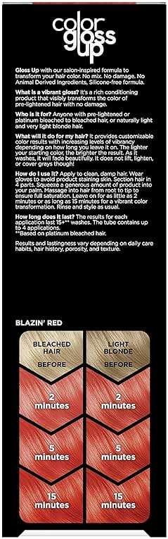 Clairol Color Gloss Up Temporary Hair Dye, Blazing Red Hair Color, Pack of 1 - Image 2