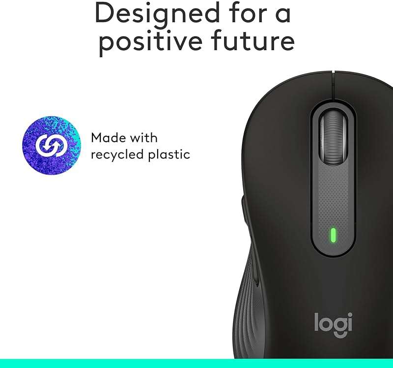 Logitech Signature M650 Wireless Mouse - for Small to Medium Sized Hands, 2-Year Battery, Silent Clicks, Customizable Side Buttons, Bluetooth, for PC/Mac/Multi-Device/Chromebook - Black - Image 11