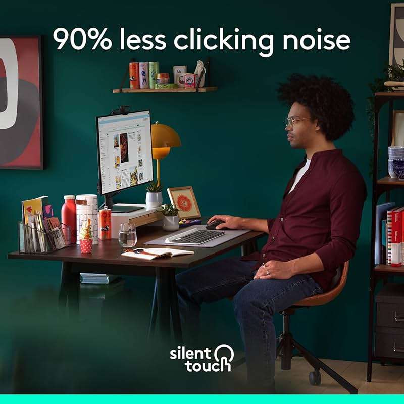 Logitech Signature M650 Wireless Mouse - for Small to Medium Sized Hands, 2-Year Battery, Silent Clicks, Customizable Side Buttons, Bluetooth, for PC/Mac/Multi-Device/Chromebook - Black - Image 4