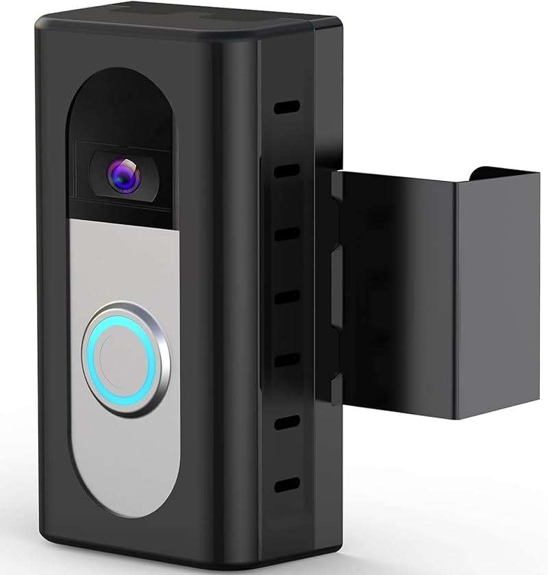 KIMILAR Anti-Theft Video Doorbell Mount Compatible with Ring/Blink Wireless Video Doorbell, Adjustable Mounting Bracket Accessories for Houses, Apartments, Businesses, Not for Blink 2nd Gen - Image 1