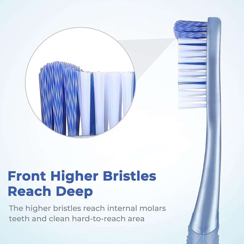 Oralphi Medium Toothbrushes for Adults, Whitening Toothbrush with Spiral Medium Bristles for Smoke Tea Coffee Stain, Deep Plaque Removal, Rounded Bristle Tips for Gentle Cleaning - Image 8