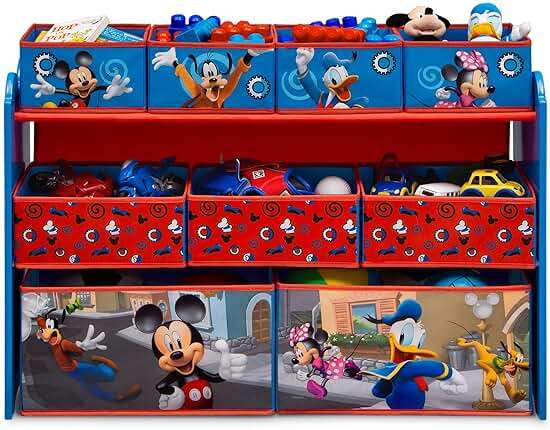 Disney Mickey Mouse Deluxe 9 Bin Design and Store Toy Organizer by Delta Children, Greenguard Gold Certified - Image 6