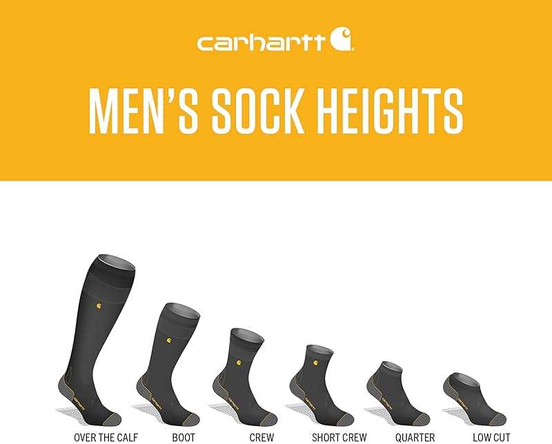 Carhartt Men's SC4223M Force Midweight Crew Sock 3 Pack - Image 7