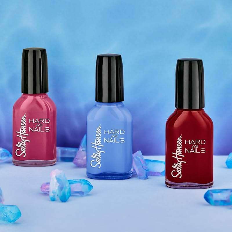 Sally Hansen Hard as Nails, Garnet Attention, Long Lasting, Chip Resistant, Opaque, Shiny Red Nail Polish - Image 5