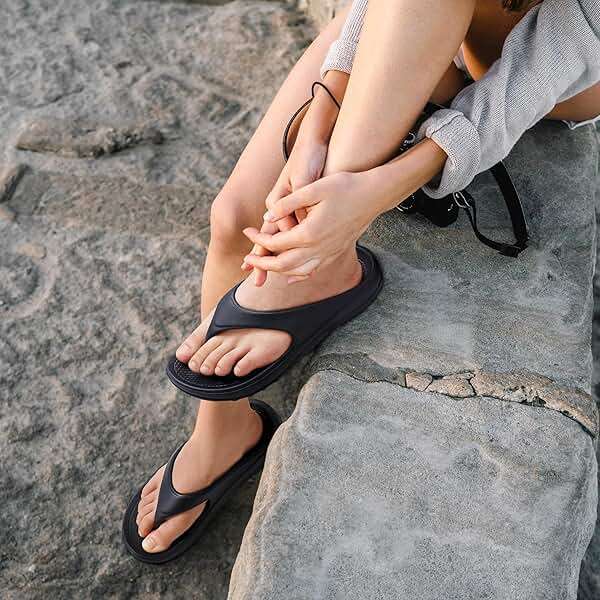 shevalues Orthopedic Sandals for Women Arch Support Recovery Flip Flops Pillow Soft Summer Beach Shoes - Image 6
