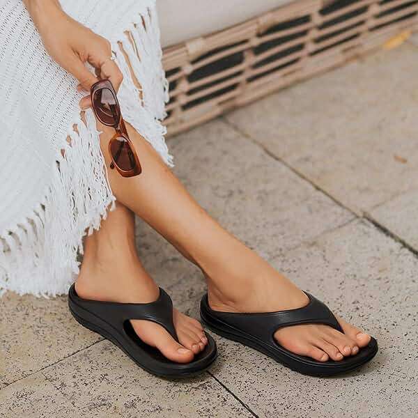 shevalues Orthopedic Sandals for Women Arch Support Recovery Flip Flops Pillow Soft Summer Beach Shoes - Image 7