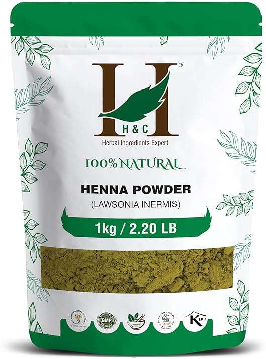 100% Natural Triple Sifted Organically Cultivated Henna Powder (Lawsonia Inermis) for Hair - Bulk Pack, 2.20 LB (1 KG) - No PPD, Chemicals or Parabens - Image 1