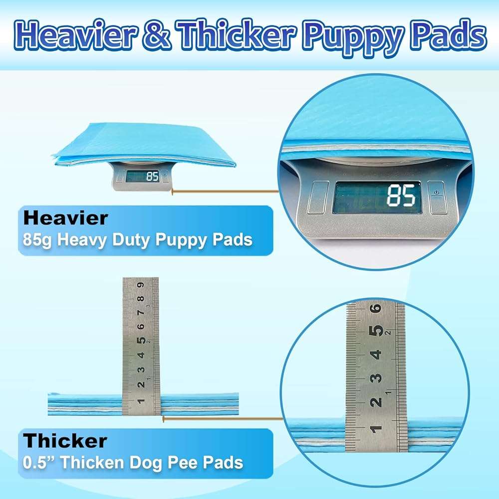 Dogcator XL Puppy Pads 40 Count, Thicken Pee Pads for Dogs, 28"x34" Dog Pee Pads Extra Large, Disposable Urine Bed Pads for Doggy, Potty Pads for Doggie, Large Dog Pads, Piddle Pads X-Large - Image 4