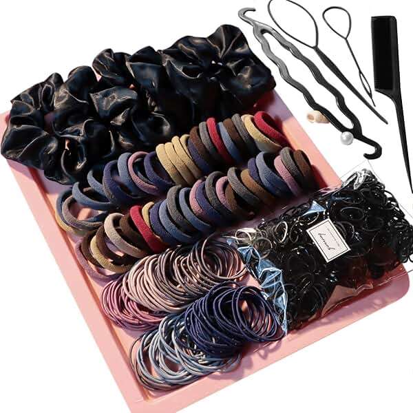YANRONG 755PCS Hair Accessories for Woman Set Seamless Ponytail Holders Variety Hair Scrunchies Hair Bands Scrunchy Hair Ties For Thick and Curly (Mix) - Image 1