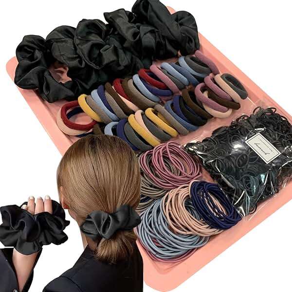 YANRONG 755PCS Hair Accessories for Woman Set Seamless Ponytail Holders Variety Hair Scrunchies Hair Bands Scrunchy Hair Ties For Thick and Curly (Mix) - Image 9