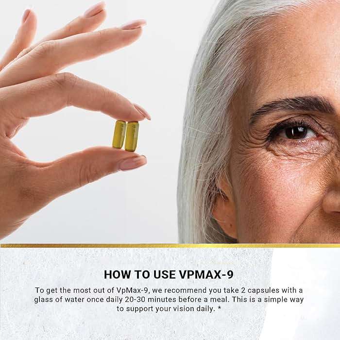 Golden After 50 VpMax-9 - Sight Care and Antioxidant Supplement with Eye Vitamins, Lutein, Lycopene and Bilberry Extract - 6 Bottles - Image 6