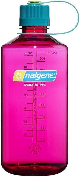 Nalgene 32 oz Narrow Mouth Water Bottle | BPA-Free, Durable & Leak Proof, Lghtweght Bottle for Hkng, Gym & Travel, Eggplant - Image 1