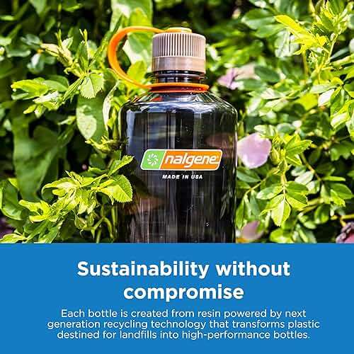 Nalgene 32 oz Narrow Mouth Water Bottle | BPA-Free, Durable & Leak Proof, Lghtweght Bottle for Hkng, Gym & Travel, Eggplant - Image 4