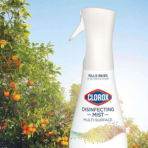 Clorox Disinfecting Mist, Lemon and Orange Blossom, 1 Spray and 1 Refill, 16 oz Each - Image 13