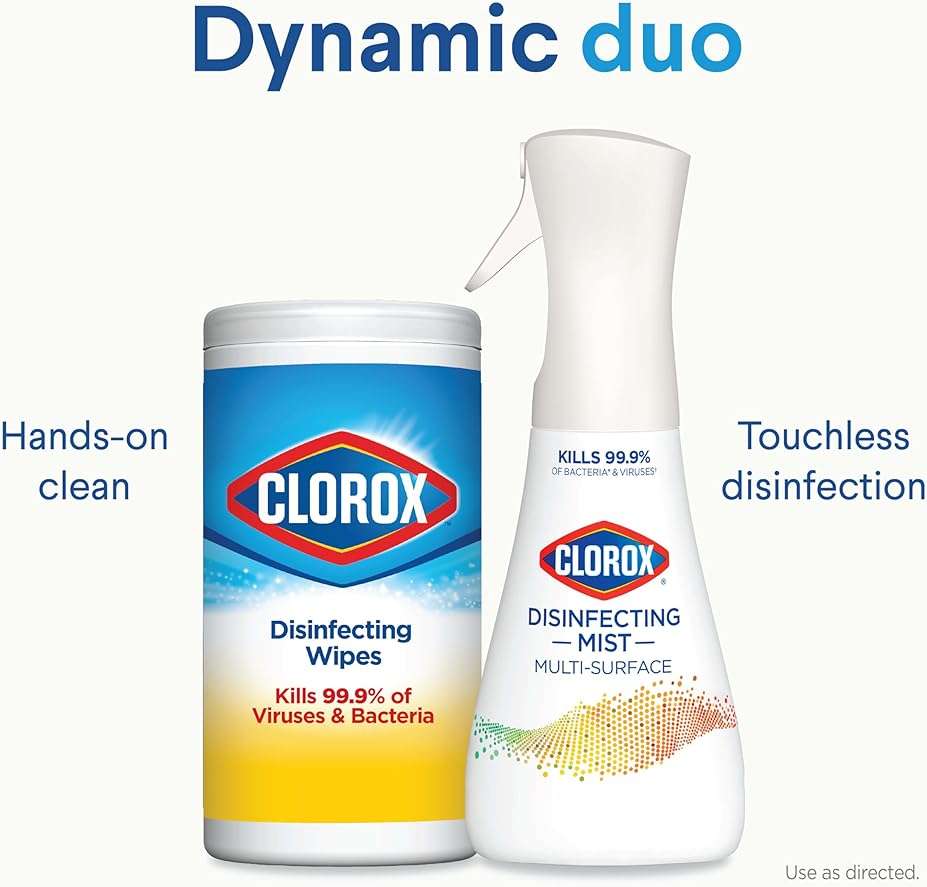 Clorox Disinfecting Mist, Lemon and Orange Blossom, 1 Spray and 1 Refill, 16 oz Each - Image 15
