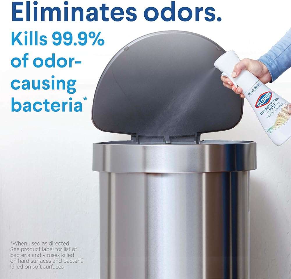 Clorox Disinfecting Mist, Lemon and Orange Blossom, 1 Spray and 1 Refill, 16 oz Each - Image 5
