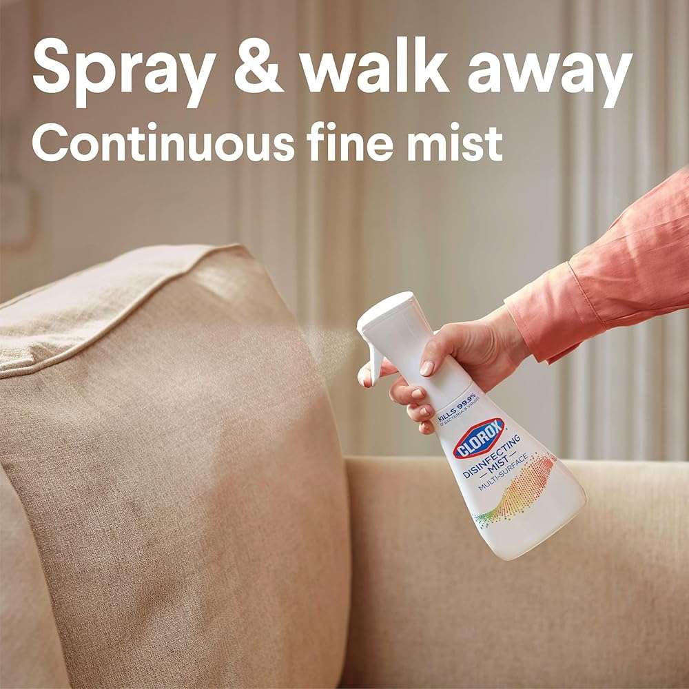 Clorox Disinfecting Mist, Lemon and Orange Blossom, 1 Spray and 1 Refill, 16 oz Each - Image 6