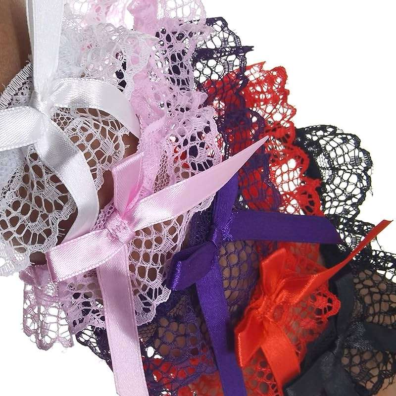 Lace Wedding Garter Bridal Lace Bowknot Garter Ribbon Belt Leg Ring for Women Girls Favor - Image 2