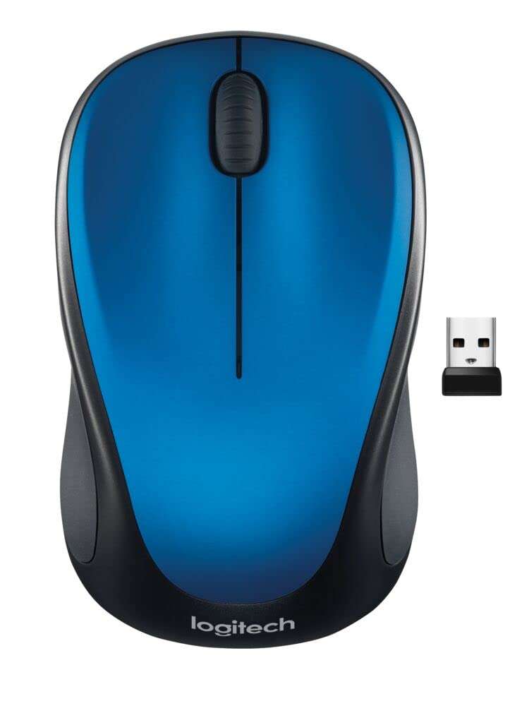 Logitech Wireless USB Mouse M317 - Blue (Renewed) - Image 1