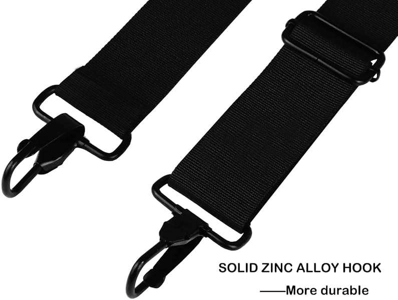 Universal Replacement Laptop Shoulder Strap, Durable 55" Adjustable Comfortable Belt with Metal Hooks for Briefcase, Computer Messenger Bag, Laptop Case Luggage/Duffel/Camera, (Black) - Image 3