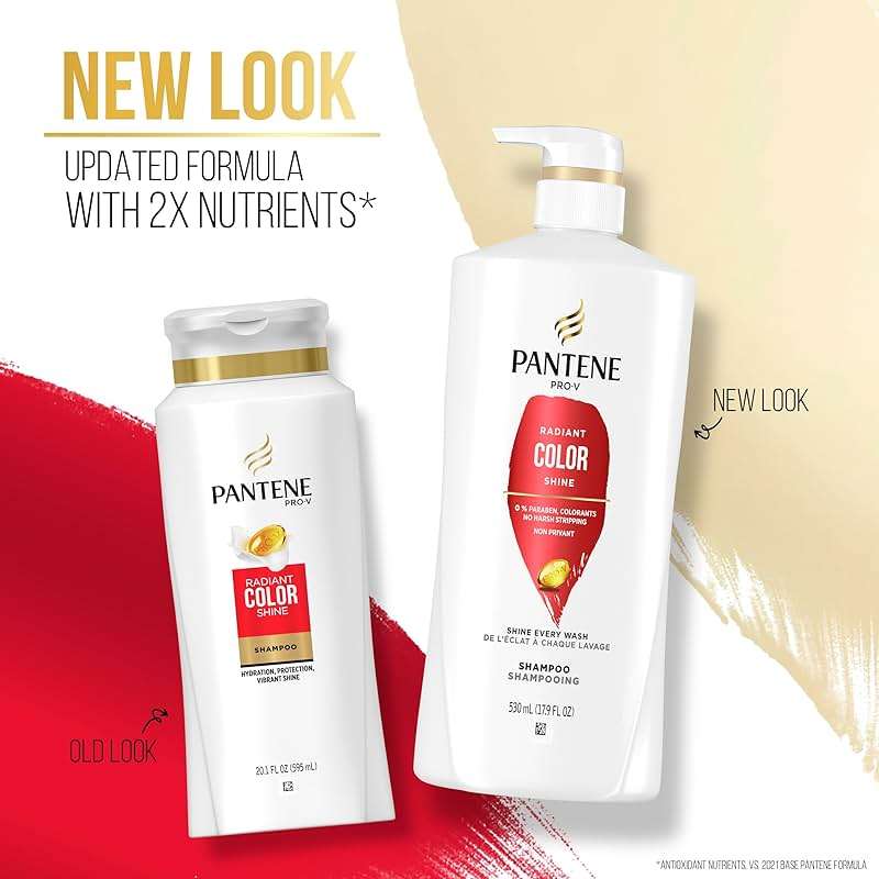 PANTENE PRO-V Radiant Color Shine Shampoo, 17.9oz/530mL - Image 3