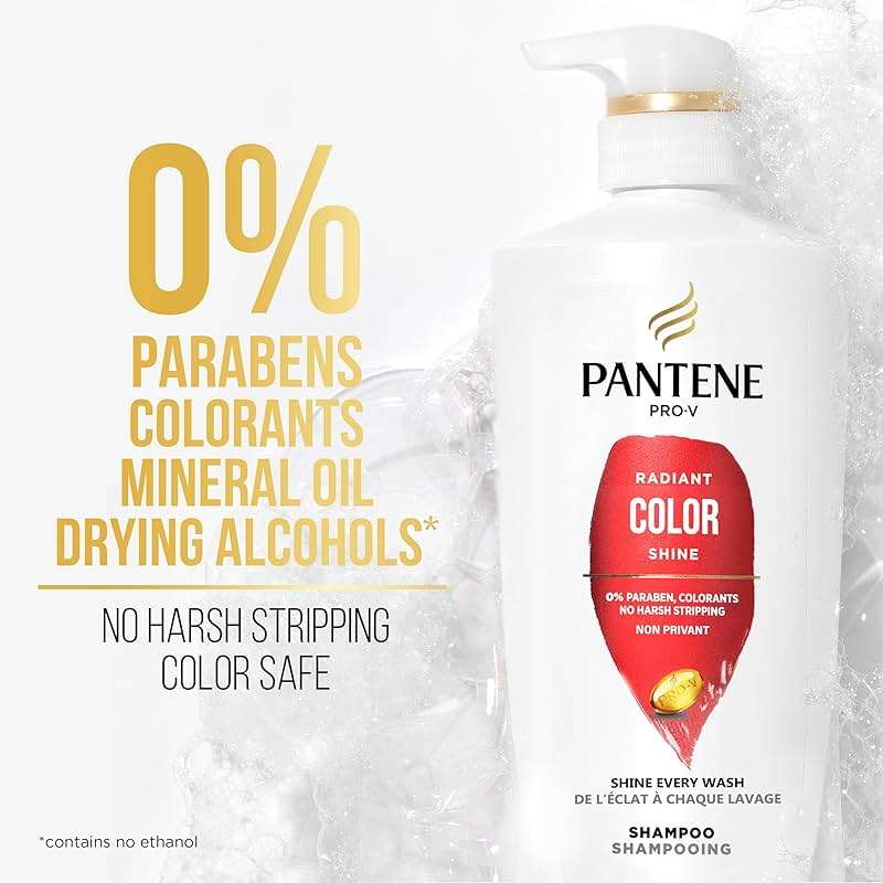 PANTENE PRO-V Radiant Color Shine Shampoo, 17.9oz/530mL - Image 5