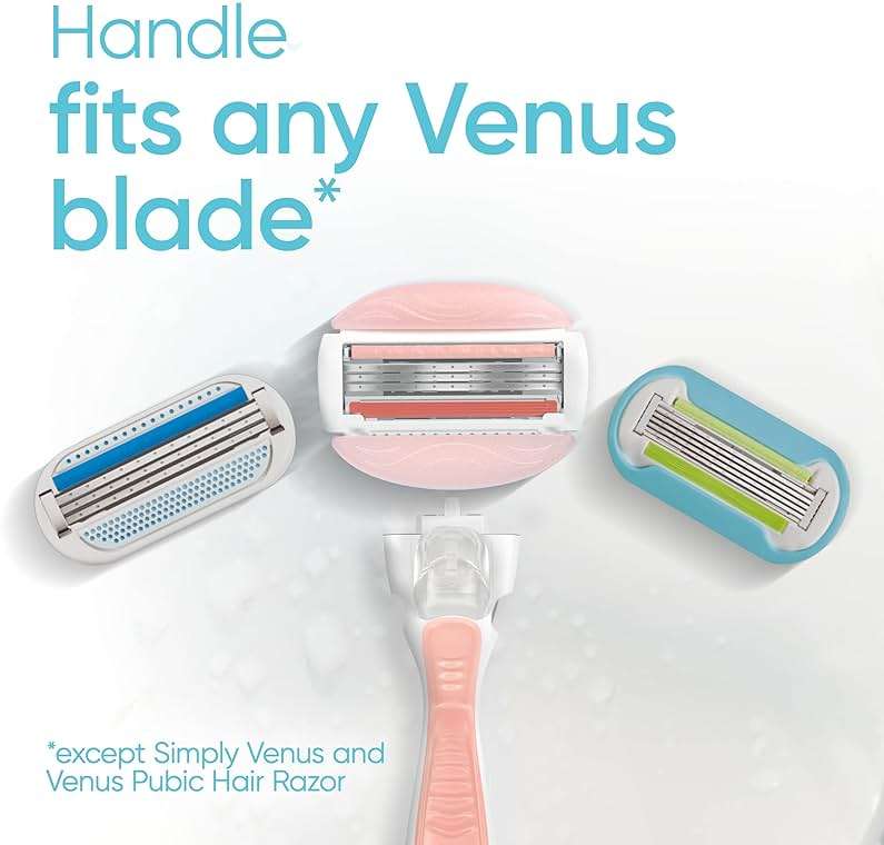 Gillette Venus ComfortGlide White Tea 4 count, with Gillette Venus ComfortGlide plus Olay 2 count, Women's Razor Blade Refills - Image 7