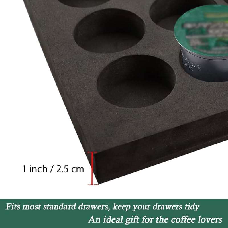 Coffee Pod Holder Compatible with KCup Keurig Pods Coffee Holder Drawer Organizer Tray for Kitchen Office Home Holds 40 Coffee Pods (16.5” X 11”) - Image 6