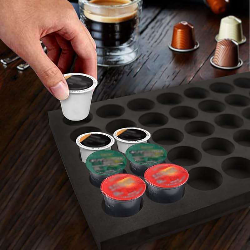 Coffee Pod Holder Compatible with KCup Keurig Pods Coffee Holder Drawer Organizer Tray for Kitchen Office Home Holds 40 Coffee Pods (16.5” X 11”) - Image 7