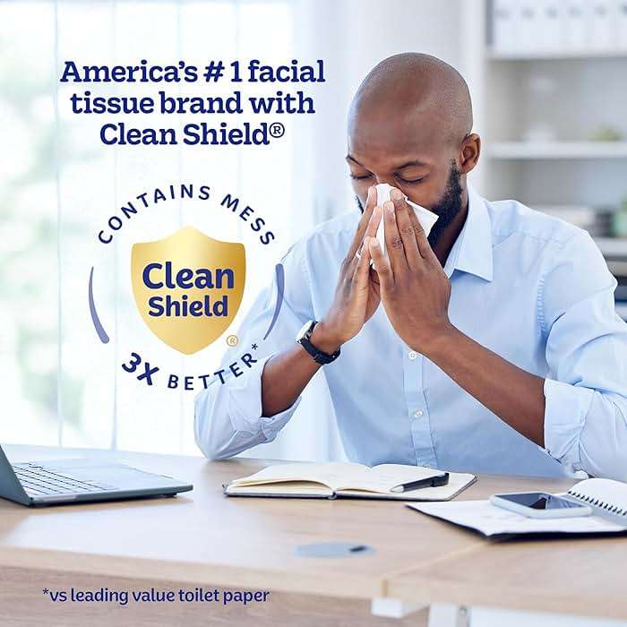 Kleenex Ultra Soft Facial Tissues, 4 Cube Boxes, 60 Tissues per Box, 3-Ply (240 Total), Packaging May Vary - Image 9