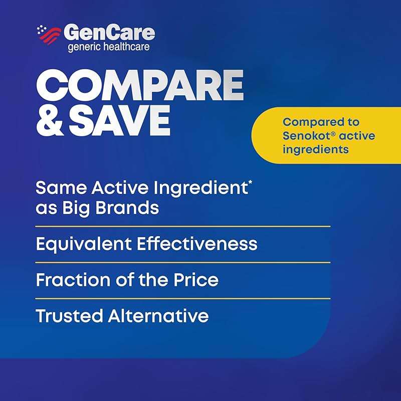 GenCare - Senna Syrup Liquid Laxative (8 Fl Oz Bottle) All Natural Vegetable Sennosides Active Ingredient | Easy to Swallow Constipation Relief for Adults and Kids 12 and Older | Best Value Size - Image 6