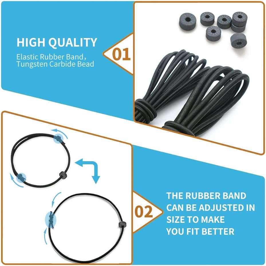 2Pcs Bracelet Car Window Breaker,Car Glass Breaker Wrist Strap with Tungsten Carbide Bead,Car Emergency Escape Tool,Car Safety Bracelet Tempered Glass Breaker Rescue Tool,Portable Vehicle Rapid Escape - Image 4
