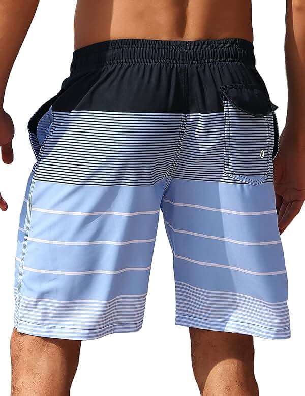 ELETOP Men's Swim Trunks Quick Dry Bathing Suit Swimming Board Shorts Mesh Lining Beach Swimwear - Image 2