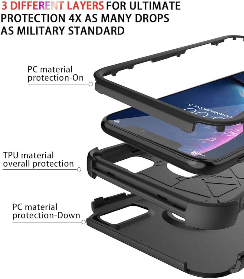 Diverbox for iPhone Xr Case [Shockproof] [Dropproof] [Dust-Proof],Heavy Duty Protection Phone Case Cover for Apple iPhone XR - Image 6