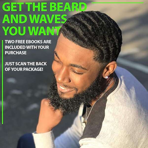 GROW Beard Brush & 360 Wave Brush for Men - Natural Boar Bristle For Fuller, Thicker Hair, Beard & Mustache - Premium Full-Size to Exfoliate, Strengthen Hair, Stimulate & Boost Growth - Image 5