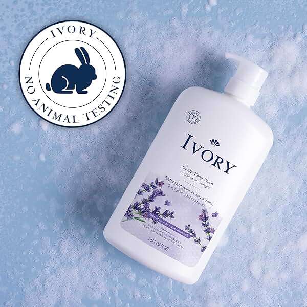 Ivory Body Wash, Designed for the Whole Family, Gentle Formula, Free of Dyes Heavy Perfumes Parabens Phthalates & Silicones, Lavender Scent, 35 oz - Image 5