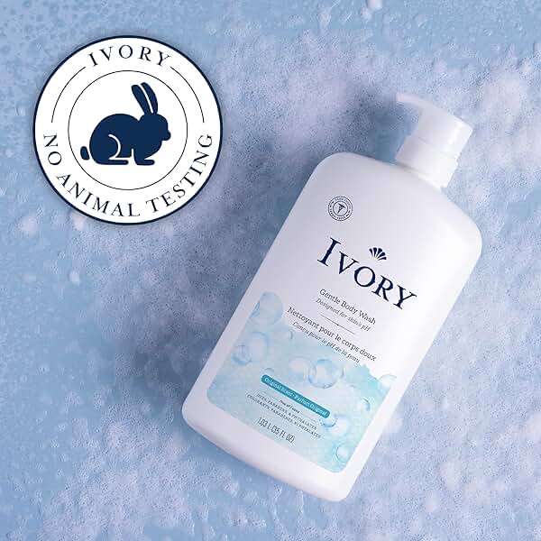 Ivory Body Wash, Designed for the Whole Family, Gentle Formula, Free of Dyes Heavy Perfumes Parabens Phthalates & Silicones, for Sensitive Skin, Designed for Skin's pH, Original Scent, 35 oz - Image 5